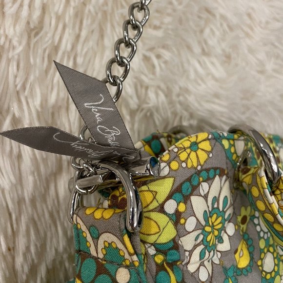Vera Bradley Removable Chain Shoulder Bag in Retired Lemon Parfait- NWOT - Picture 6 of 7